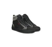 HUGO Baskets montantes en similicuir suédé et mesh - Style Morrie_hito_nkpu, 50552659 Noir 39