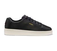 HUGO Baskets en cuir nappa avec marquage doré - Style Neston_tenn_fllt, 50569002 Noir 44