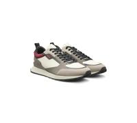HUGO Baskets style chaussures de course avec finitions en mesh et cuir suédé - Style Icelin_runn_pupes, 50552643 Gris chiné 44