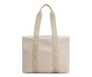HUGO Becky SH_Tote SM, Sac fourre-Tout Femmes, Blanc Ouvert