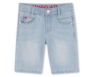 Hugo - Bermuda En Jean - Bleach Pousse - Garçon - 14 Ans