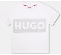 Hugo Big Logo T-Shirt Juniors Blanc 10P 8Y Female