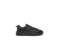 Hugo Baskets Blake Tenn cuir avec logo rouge Noir Taille 40 Homme
