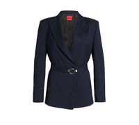 HUGO Blazer Regular avec ceinture à boucle - Style Amoria, 50564126 Rayures bleues 36
