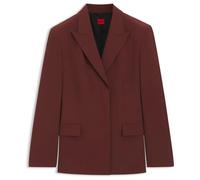 HUGO Veste Relaxed en tissu stretch - Style Aniko, 50564153 Marron 36
