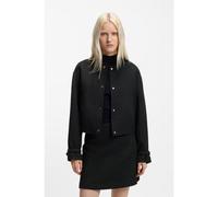 HUGO Blazer coupe oversize en tissu bouclé - Style Asense-1, 50552444 Noir 46