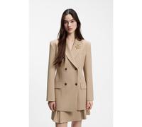 HUGO Blazer croisé Regular à silhouette sablier - Style Amolea, 50558130 Beige 38