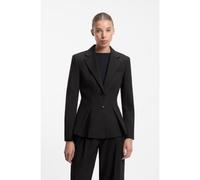 HUGO Blazer Regular à basque plissée - Style Almeda, 50568980 Noir 38