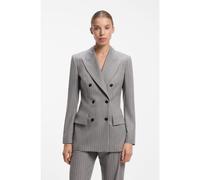 HUGO Blazer Regular à taille marquée en tissu à rayures tennis - Style Ankati, 50568955 Gris à motif 36