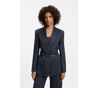 HUGO Blazer Regular avec ceinture à boucle - Style Amoria, 50564126 Rayures bleues 36