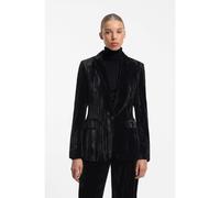 HUGO Blazer Regular en velours à un bouton - Style Aurent-1, 50568994 Noir 34