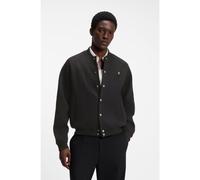 HUGO Bomber en jersey interlock avec logo revisité - Style Dabin, 50563037 Noir M