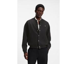 HUGO Bomber en jersey interlock avec logo revisité - Style Dabin, 50563037 Noir XL