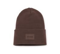 HUGO Bonnet en coton avec étiquette logotée - Style Xevon_B, 50551508 Marron pcs.