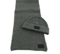 HUGO Bonnet tricoté gris pour femme et homme - Zago Set Medium Grey 324725 Taille unique