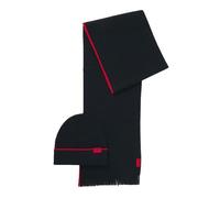 HUGO Bonnet tricoté noir pour homme - Zaschel Set 274295 Taille unique