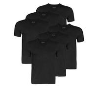 HUGO BOSS 50325389 Lot de 6 t-shirts - Style business - Col en V - Pour homme - Noir - Small