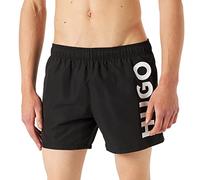 HUGO Short de bain entièrement doublé en tissu recyclé à séchage rapide - Style ABAS, 50469303 Noir L