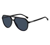 Hugo Boss Lunettes de soleil BOSS 1831/S 80758KU acétate noir, insert logo métal