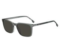 BOSS Lunettes de soleil en acétate gris avec finitions argentées - Style BOSS 1749/G/SCBL55IR, 58329383 Gris pcs.