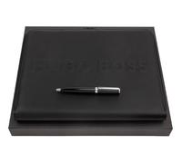 HUGO BOSS Cartable noir pour femme et homme - Label Writing Set L 199729