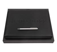 HUGO BOSS Cartable noir pour femme et homme - Label Writing Set L 199810