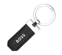 BOSS Porte-clés en cuir grainé à logos, avec boîte cadeau - Style Key ring Classic Grained Black, 58131048 Noir pcs.