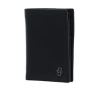 HUGO BOSS Cuir étui pour Carte de crédit Double B Card Case Saffiano Black Noir
