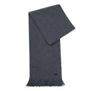 Hugo Boss Écharpe Albas Laine vierge Maille Raschel Gris