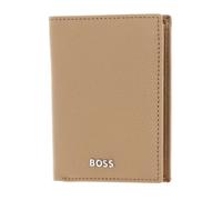 HUGO BOSS Étui pour carte de crédit brun clair en cuir pour homme Classic Grained Card Case Camel 258651