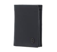 HUGO BOSS Étui pour carte de crédit gris en cuir pour homme - Double B Card Case Saffiano Grey 325355