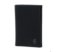 HUGO BOSS Étui pour carte de crédit noir en cuir pour homme - Double B Card Case Saffiano Black 325365