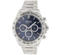 HUGO BOSS HOMME 44MM CHRONOGRAPHE ARGENT ACIER BRACELET & BOITIER MONTRE 1512963