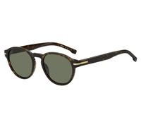 Hugo Boss Homme BOSS 1506/S 086/QT Lunettes de soleil Bio -cicide Havane Vert Ronde