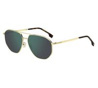 Hugo Boss Homme BOSS 1612/F/SK J5G/MT Lunettes de soleil Métal Or Gris Géométrique Miroir