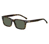 Hugo Boss Homme BOSS 1628/S 086/QT Lunettes de soleil Acétate Havane Vert Carré