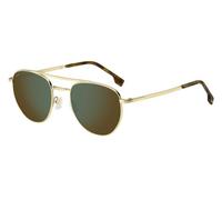 Hugo Boss Homme BOSS 1631/S J5G/MT Lunettes de soleil Acier Or Multicolore Pilote Miroir