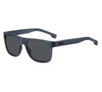 Hugo Boss Homme BOSS 1647/S PJP/IR Lunettes de soleil Injecté Bleu Gris Carré