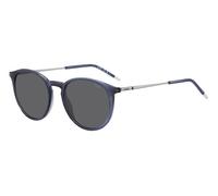 Hugo Boss Homme HG 1286/S B88/IR Lunettes de soleil Injecté Bleu Gris Ronde