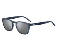 Hugo Boss Homme HG 1306/S PJP/T4 Lunettes de soleil Injecté Bleu Argent Carré Miroir