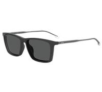 Hugo Boss Homme Hugo Boss BOSS 1151/CS 003/IR Lunettes de soleil Plastique Noir-opaque Gris Carré Clip-on