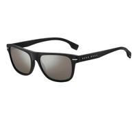 Hugo Boss Homme Hugo Boss BOSS 1322/S 124/T4 Lunettes de soleil Acétate Noir-opaque Argent Carré Normale Miroir