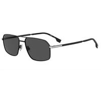 BOSS Lunettes de soleil noir / argent, Taille 58
