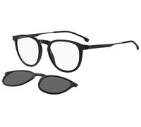 Hugo Boss Homme Hugo Boss BOSS 1640/CS SUB/M9 Montures optiques Violoncelle Noir-opaque Gris Ronde Polarisé Clip-on