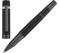 BOSS Stylo roller avec corps texturé et anneau à rayures emblématiques - Style Rollerball pen Core Iconic Black, 58465088 Noir pcs.