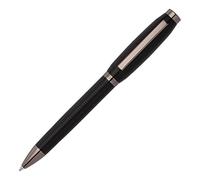 Hugo Boss HSW2635A Cone Black Stylo à bille en laiton noir d'une longueur de 13,9 cm