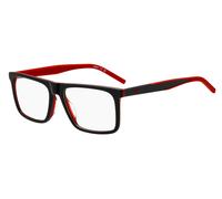 HUGO Monture optique en acétate noir avec détails rouges - Style HG 1339/G0A45617, 58330228 Noir pcs.