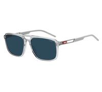 HUGO Lunettes de soleil en acétate transparent avec logo en gomme - Style HG 1383/SKB758KU, 58610187 Gris pcs.