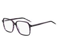 HUGO Monture optique en corne violette avec logo sur les branches - Style HG 14107FF5414, 58610612 Violet à motif pcs.