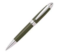 Hugo Boss Icône de stylo à bille | Encre bleue | Coffret cadeau (Kaki/Chrome)